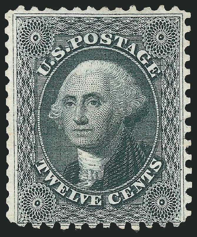 US Stamps Price Scott Cat. 44 - 1875 12c Washington Reprint. Robert Siegel Auction Galleries, Dec 2009, Sale 982, Lot 5172