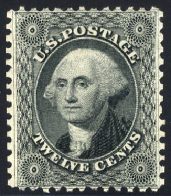 Prices of US Stamp Scott #44: 12c 1875 Washington Reprint. Cherrystone Auctions, May 2008, Sale 200805, Lot 103