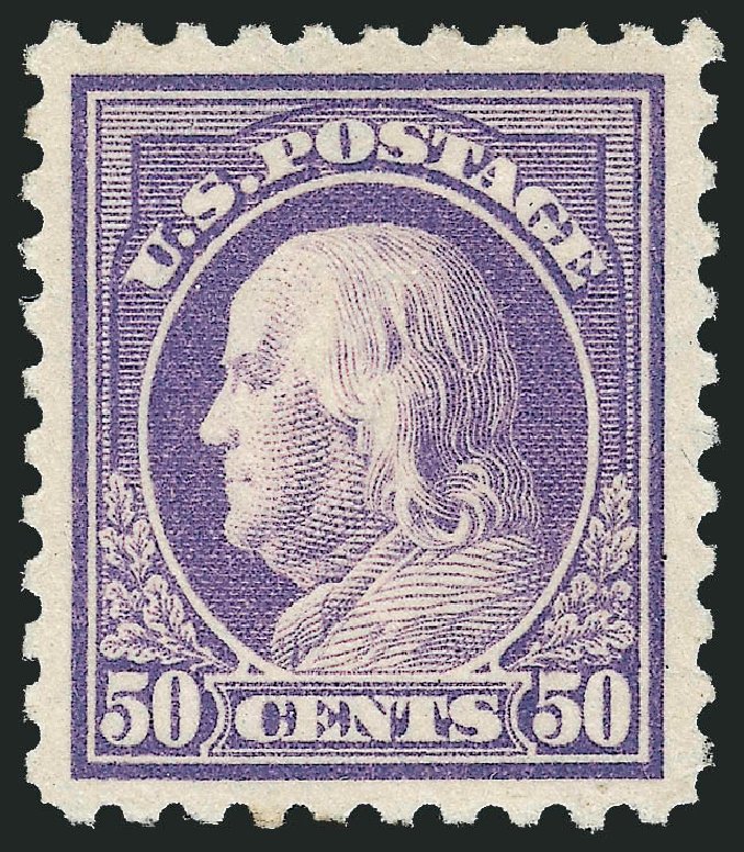 Value of US Stamp Scott Cat. #440 - 50c 1915 Franklin Perf 10. Robert Siegel Auction Galleries, Jun 2011, Sale 1011, Lot 737