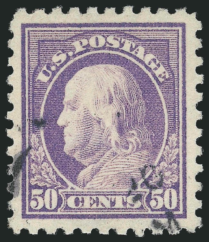 US Stamps Price Scott Catalog # 440: 1915 50c Franklin Perf 10. Robert Siegel Auction Galleries, Oct 2012, Sale 1032, Lot 3537