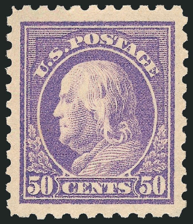 Prices of US Stamps Scott Cat. #440: 1915 50c Franklin Perf 10. Robert Siegel Auction Galleries, May 2013, Sale 1044, Lot 278