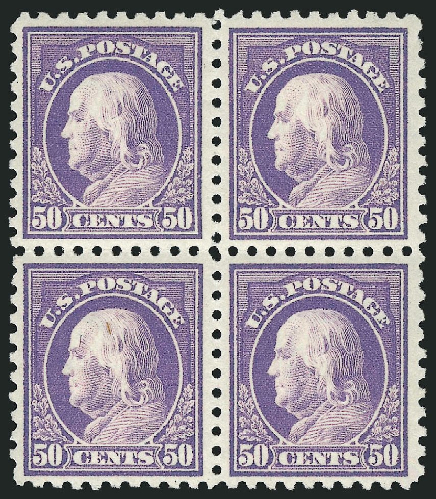US Stamp Value Scott #440: 50c 1915 Franklin Perf 10. Robert Siegel Auction Galleries, Dec 2009, Sale 982, Lot 5828