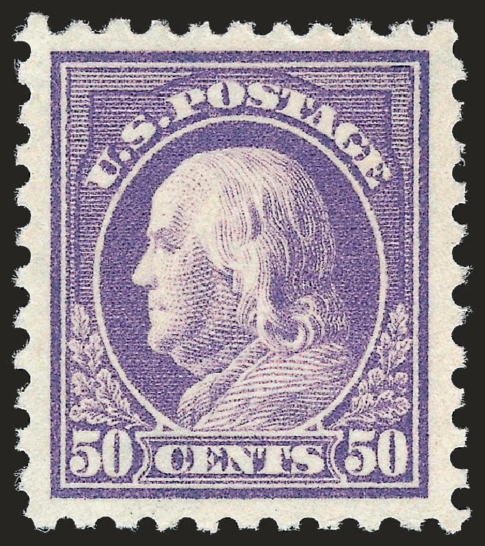 Prices of US Stamps Scott #440: 1915 50c Franklin Perf 10. Robert Siegel Auction Galleries, Apr 2010, Sale 984, Lot 888