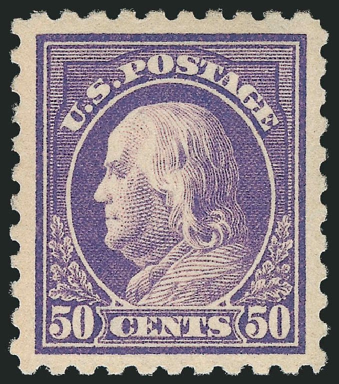 Price of US Stamp Scott Catalogue 440: 50c 1915 Franklin Perf 10. Robert Siegel Auction Galleries, Nov 2012, Sale 1034, Lot 409
