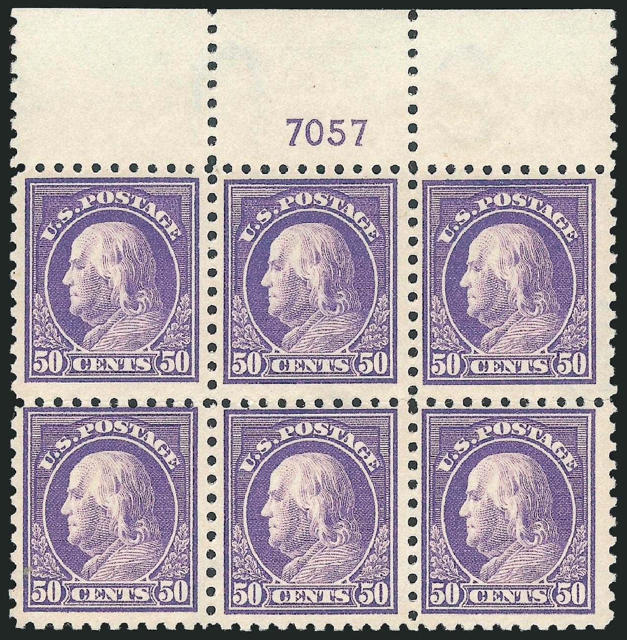 Value of US Stamps Scott Cat. # 440: 50c 1915 Franklin Perf 10. Robert Siegel Auction Galleries, Dec 2012, Sale 1037, Lot 2060