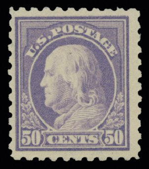 Price of US Stamp Scott Catalogue # 440: 50c 1915 Franklin Perf 10. H.R. Harmer, May 2014, Sale 3005, Lot 1281