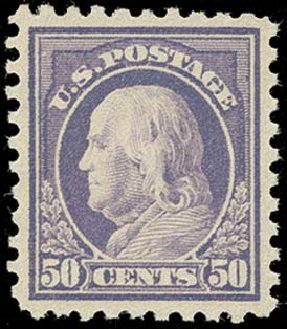 Prices of US Stamps Scott Catalogue # 440: 50c 1915 Franklin Perf 10. H.R. Harmer, Oct 2014, Sale 3006, Lot 1361