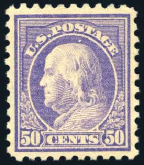 Price of US Stamps Scott Catalogue # 440 - 1915 50c Franklin Perf 10. Harmer-Schau Auction Galleries, Jun 2008, Sale 78, Lot 1564