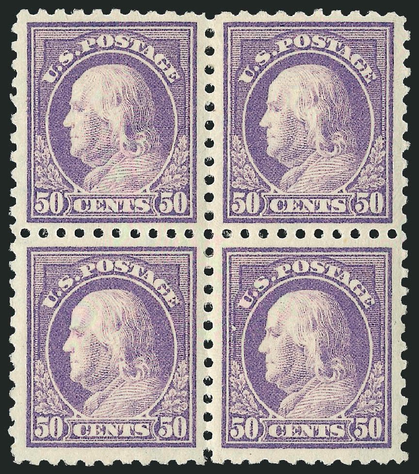 US Stamps Price Scott Catalog #440 - 50c 1915 Franklin Perf 10. Robert Siegel Auction Galleries, Mar 2012, Sale 1019, Lot 814