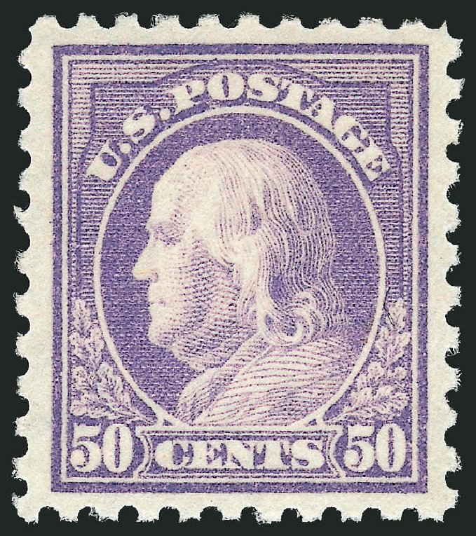 Cost of US Stamps Scott Catalogue 440: 50c 1915 Franklin Perf 10. Robert Siegel Auction Galleries, Mar 2013, Sale 1040, Lot 1815