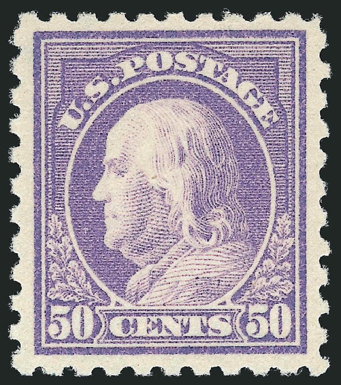 US Stamp Price Scott Catalog 440: 1915 50c Franklin Perf 10. Robert Siegel Auction Galleries, Dec 2014, Sale 1090, Lot 1515