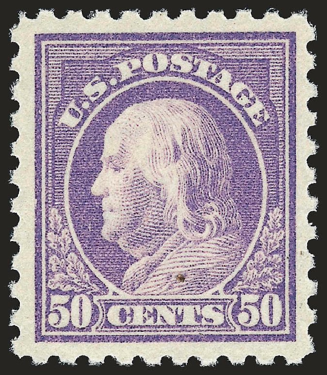 Cost of US Stamp Scott Catalog #440 - 1915 50c Franklin Perf 10. Robert Siegel Auction Galleries, Sep 2008, Sale 962, Lot 2725