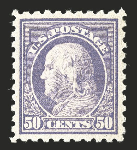 US Stamp Price Scott Catalog 440: 1915 50c Franklin Perf 10. Spink Shreves Galleries, Jul 2012, Sale 140, Lot 272