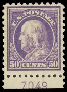 Price of US Stamps Scott Catalog # 440: 50c 1915 Franklin Perf 10. Daniel Kelleher Auctions, Apr 2012, Sale 629, Lot 343