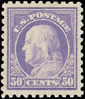 Prices of US Stamp Scott #440: 1915 50c Franklin Perf 10. Regency-Superior, Nov 2014, Sale 108, Lot 833