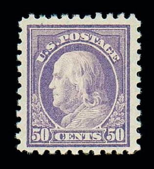 Price of US Stamp Scott Catalogue # 440: 1915 50c Franklin Perf 10. Matthew Bennett International, Jun 2007, Sale 319, Lot 1446