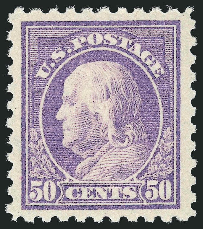 Costs of US Stamp Scott Catalog #440 - 1915 50c Franklin Perf 10. Robert Siegel Auction Galleries, Jun 2011, Sale 1011, Lot 736