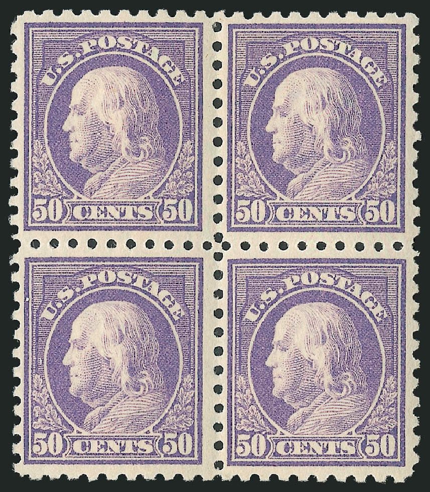 Costs of US Stamp Scott Catalogue # 440: 1915 50c Franklin Perf 10. Robert Siegel Auction Galleries, Mar 2013, Sale 1040, Lot 1816