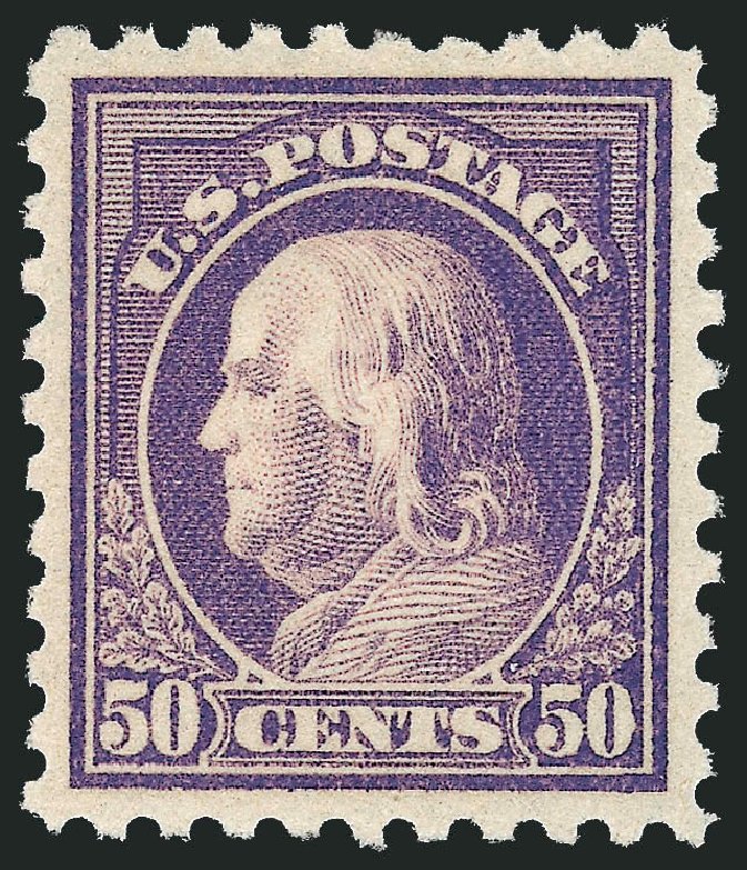 Prices of US Stamp Scott 440: 50c 1915 Franklin Perf 10. Robert Siegel Auction Galleries, Sep 2008, Sale 962, Lot 2726