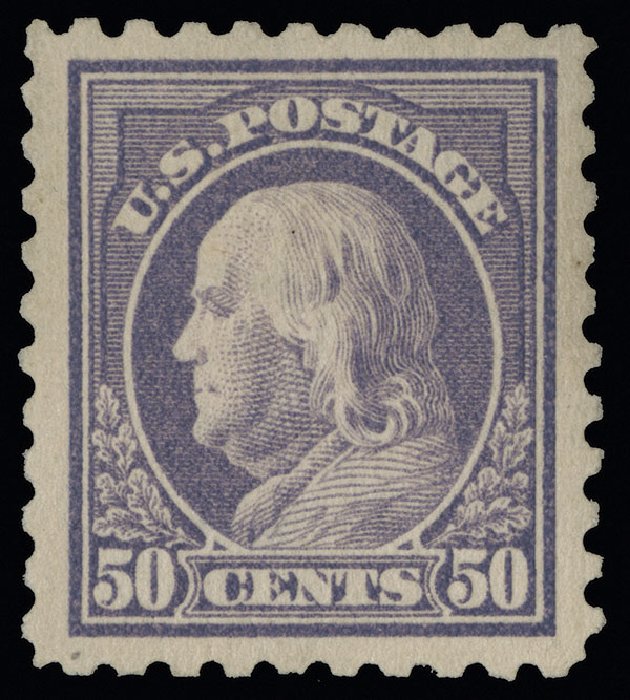 US Stamp Values Scott #440 - 1915 50c Franklin Perf 10. Spink Shreves Galleries, Aug 2013, Sale 144, Lot 246