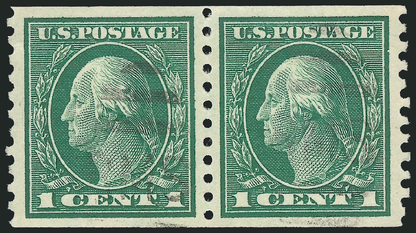 Costs of US Stamps Scott Cat. # 443 - 1c 1914 Washington Coil Perf 10 Vertically. Robert Siegel Auction Galleries, Mar 2011, Sale 1007, Lot 2728