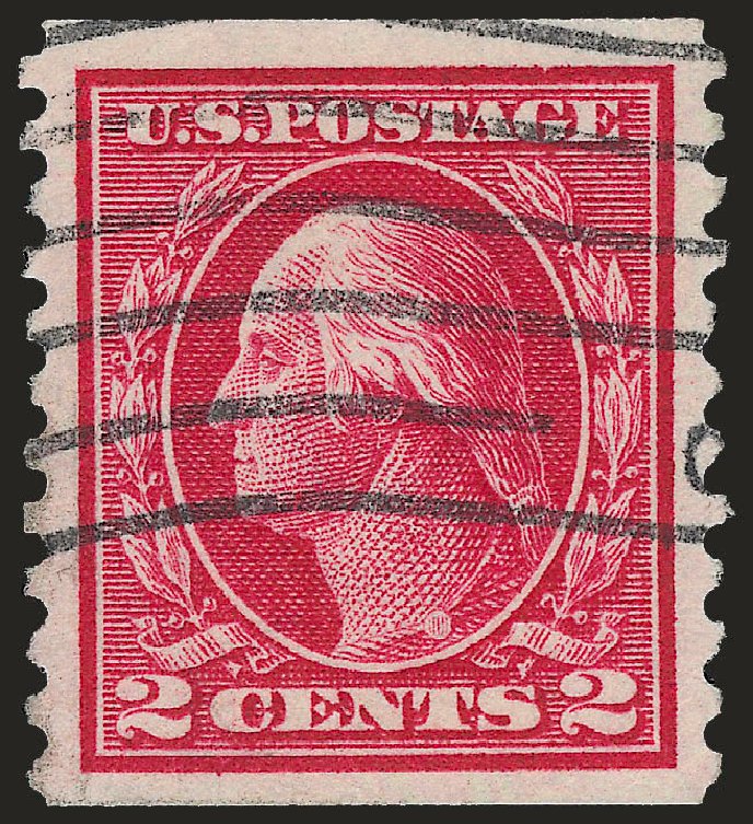 Costs of US Stamps Scott Cat. 444 - 1914 2c Washington Coil Perf 10 Vertically. Robert Siegel Auction Galleries, Jun 2009, Sale 975, Lot 1869