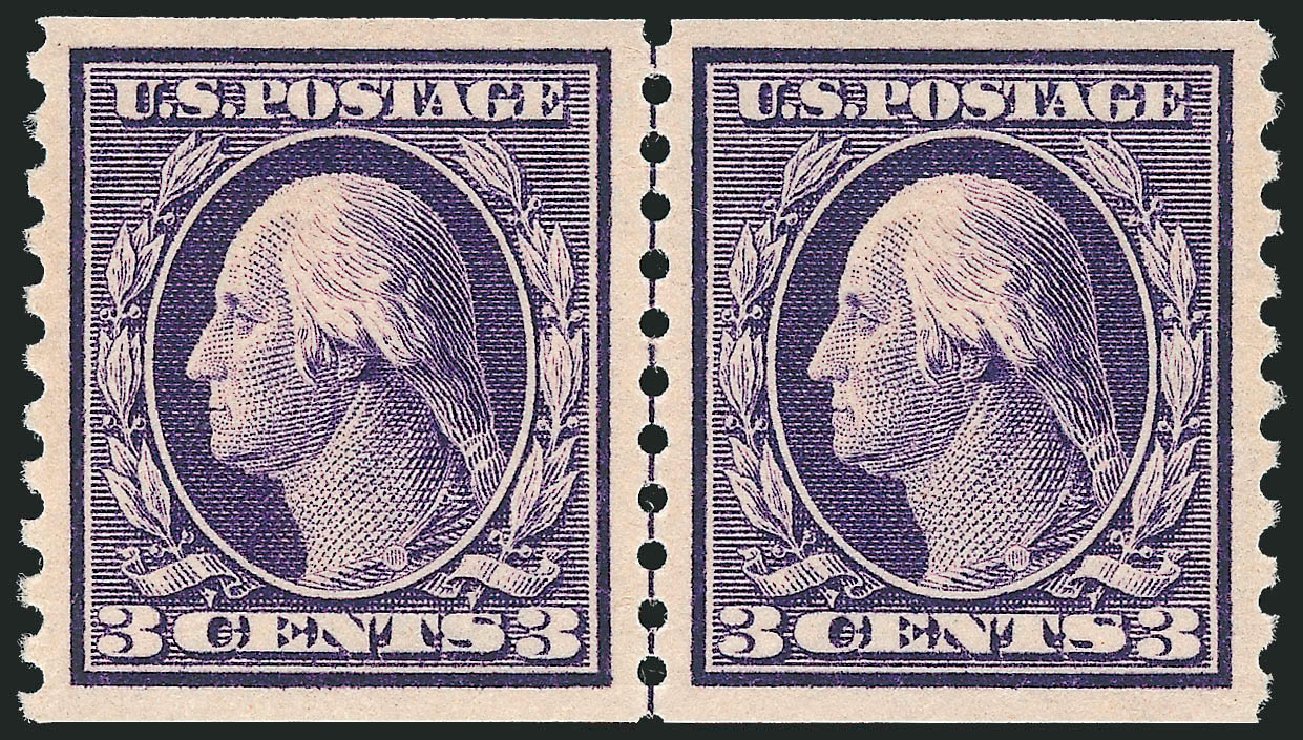 Costs of US Stamps Scott Catalog 445: 3c 1914 Washington Coil Perf 10 Vertically. Robert Siegel Auction Galleries, Jun 2011, Sale 1010, Lot 108