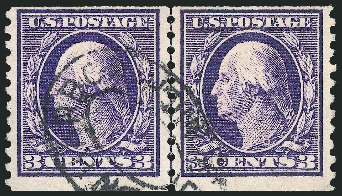 Costs of US Stamps Scott Catalogue # 445: 3c 1914 Washington Coil Perf 10 Vertically. Robert Siegel Auction Galleries, Oct 2010, Sale 997, Lot 6001