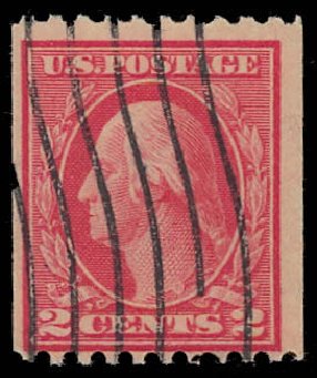US Stamp Price Scott Catalogue 449: 1915 2c Washington Coil Perf 10 Horizontally. Daniel Kelleher Auctions, Jun 2012, Sale 630, Lot 1847