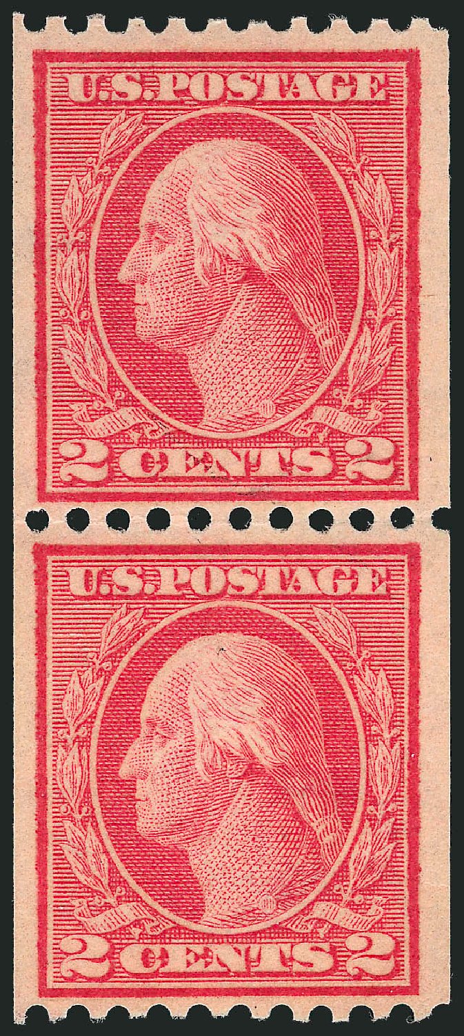 Cost of US Stamp Scott #449: 1915 2c Washington Coil Perf 10 Horizontally. Robert Siegel Auction Galleries, Oct 2011, Sale 1013, Lot 427