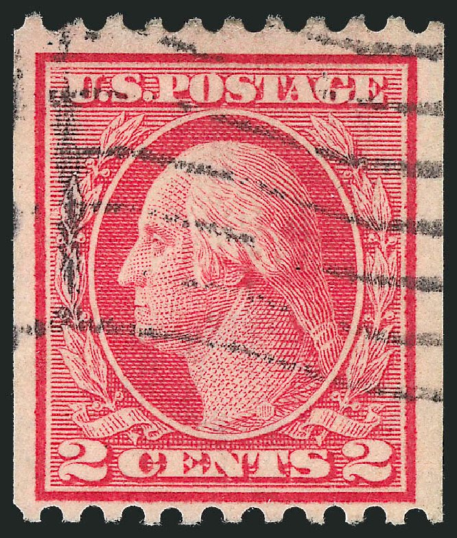 US Stamp Value Scott Catalog 449 - 1915 2c Washington Coil Perf 10 Horizontally. Robert Siegel Auction Galleries, Mar 2013, Sale 1040, Lot 1827