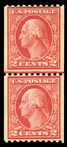 Prices of US Stamps Scott Catalog # 449: 2c 1915 Washington Coil Perf 10 Horizontally. Matthew Bennett International, Mar 2011, Sale 336, Lot 1308