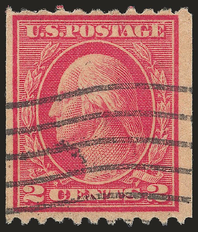 US Stamps Price Scott #449 - 1915 2c Washington Coil Perf 10 Horizontally. Robert Siegel Auction Galleries, Apr 2010, Sale 984, Lot 894