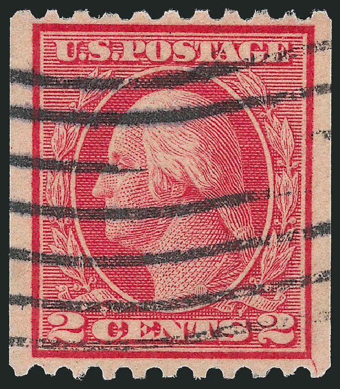 US Stamps Price Scott Cat. # 449 - 2c 1915 Washington Coil Perf 10 Horizontally. Robert Siegel Auction Galleries, Oct 2011, Sale 1014, Lot 1935