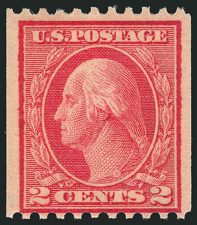Cost of US Stamp Scott Catalogue #449: 2c 1915 Washington Coil Perf 10 Horizontally. Robert Siegel Auction Galleries, Oct 2011, Sale 1014, Lot 1932
