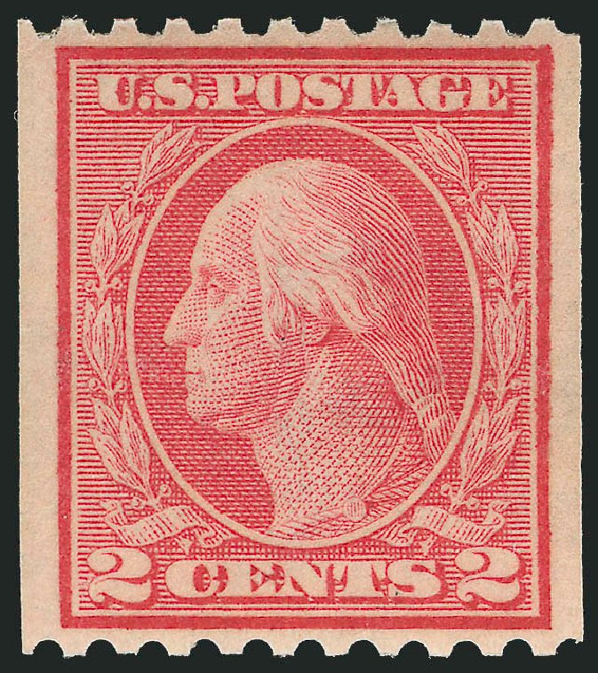 Price of US Stamps Scott 449 - 1915 2c Washington Coil Perf 10 Horizontally. Robert Siegel Auction Galleries, Sep 2008, Sale 962, Lot 2733