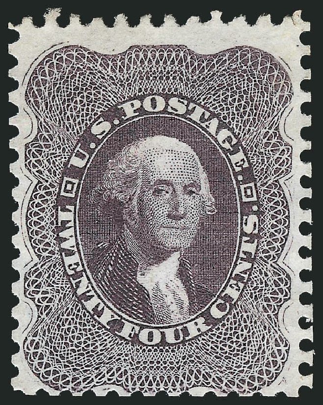 US Stamps Value Scott Cat. #45 - 24c 1875 Washington Reprint. Robert Siegel Auction Galleries, Jul 2013, Sale 1050, Lot 178