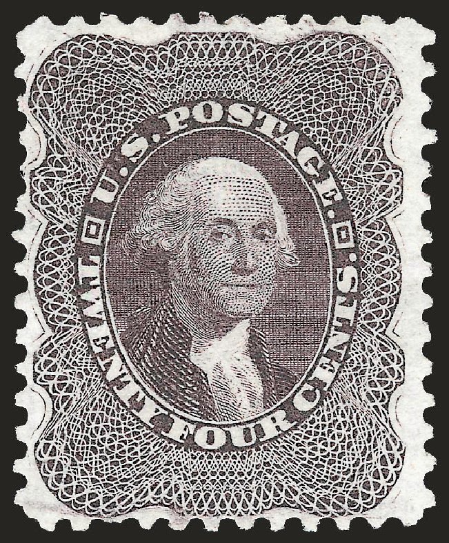 Cost of US Stamp Scott Catalogue # 45: 1875 24c Washington Reprint. Robert Siegel Auction Galleries, Apr 2009, Sale 972, Lot 3058