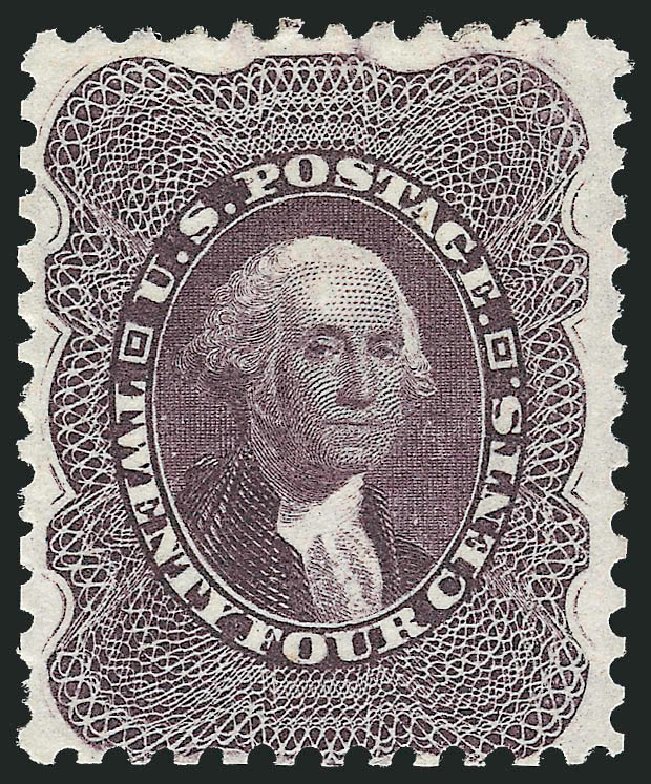 Value of US Stamp Scott Cat. # 45: 24c 1875 Washington Reprint. Robert Siegel Auction Galleries, Feb 2010, Sale 983, Lot 38