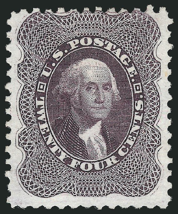 US Stamps Value Scott Cat. #45 - 24c 1875 Washington Reprint. Robert Siegel Auction Galleries, Oct 2010, Sale 997, Lot 5318