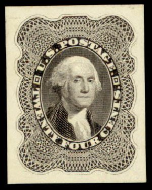 Costs of US Stamps Scott # 45: 24c 1875 Washington Reprint. Daniel Kelleher Auctions, Dec 2013, Sale 640, Lot 90
