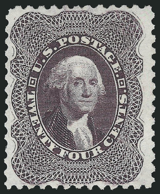 Cost of US Stamp Scott Catalogue # 45 - 1875 24c Washington Reprint. Robert Siegel Auction Galleries, Jun 2010, Sale 992, Lot 2111