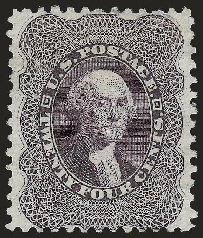 Costs of US Stamp Scott Catalog #45: 1875 24c Washington Reprint. Robert Siegel Auction Galleries, Dec 2009, Sale 982, Lot 5174