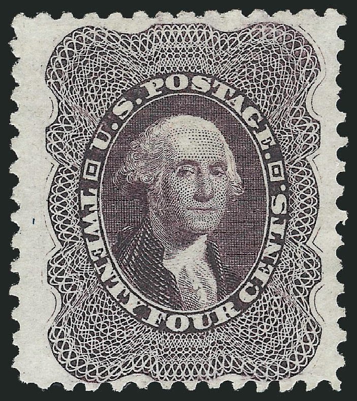 Value of US Stamps Scott 45: 1875 24c Washington Reprint. Robert Siegel Auction Galleries, Nov 2013, Sale 1057, Lot 605
