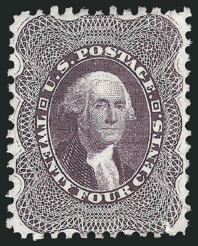 US Stamp Price Scott # 45 - 24c 1875 Washington Reprint. Robert Siegel Auction Galleries, Mar 2012, Sale 1021, Lot 202