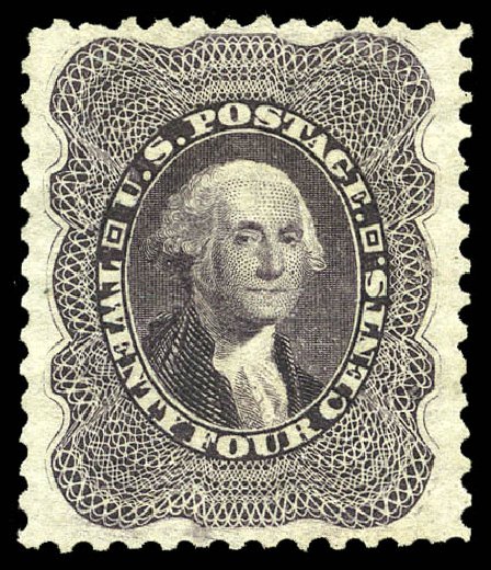 Price of US Stamps Scott Cat. 45 - 24c 1875 Washington Reprint. Matthew Bennett International, May 2014, Sale 350, Lot 96