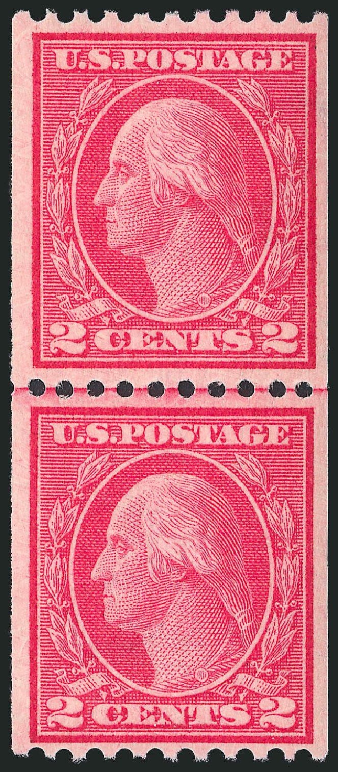 US Stamps Price Scott Catalogue #450 - 1915 2c Washington Coil Perf 10 Horizontally. Robert Siegel Auction Galleries, Mar 2013, Sale 1040, Lot 1828