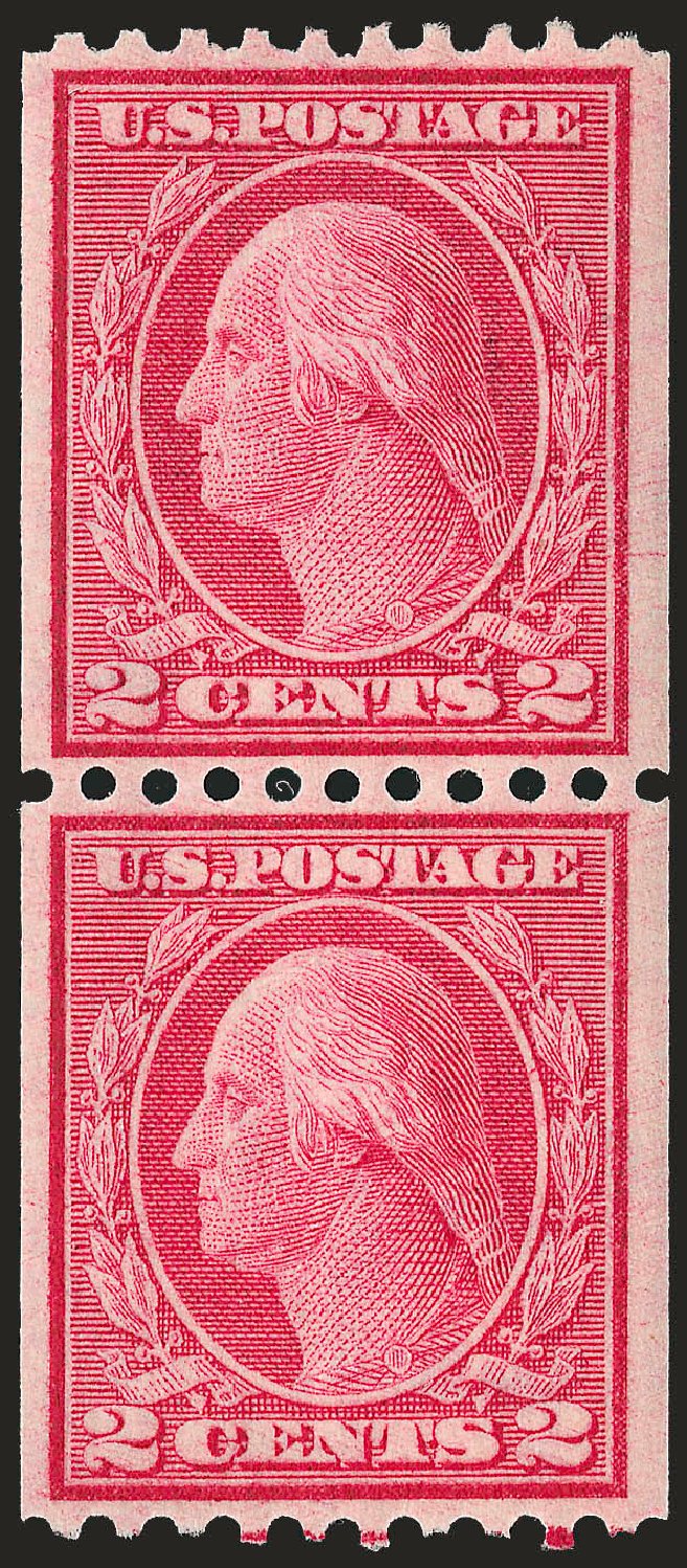 Price of US Stamps Scott Catalogue # 450 - 2c 1915 Washington Coil Perf 10 Horizontally. Robert Siegel Auction Galleries, Sep 2009, Sale 968B, Lot 584