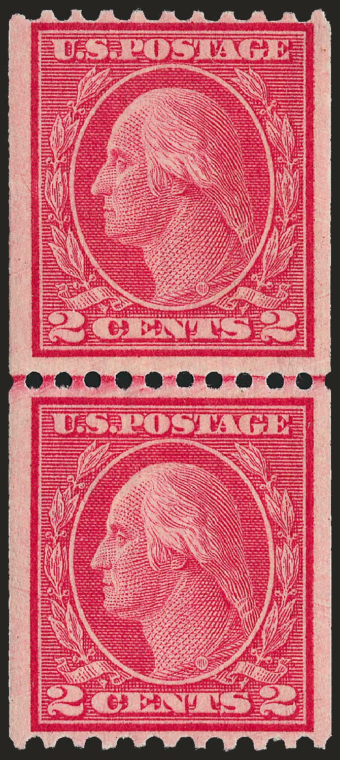 Prices of US Stamp Scott Catalogue #450: 2c 1915 Washington Coil Perf 10 Horizontally. Robert Siegel Auction Galleries, Dec 2008, Sale 967, Lot 4793