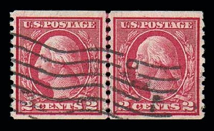 US Stamps Price Scott Catalog #453: 2c 1914 Washington Coil Perf 10 Vertically. Matthew Bennett International, Dec 2007, Sale 325, Lot 2097